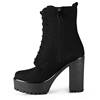 Altercore - Ivy Suede Vegan Bottes de plateforme - Noir Product image